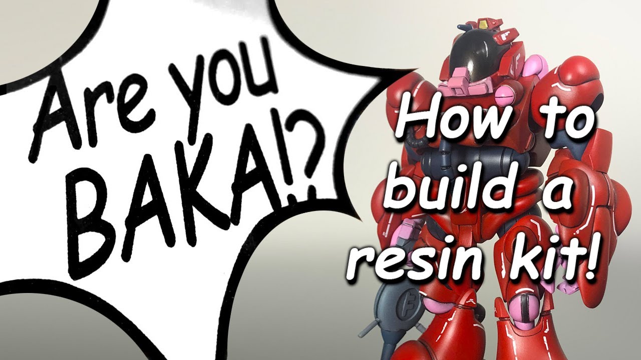 Are You BAKA!? Resin kit build tutorial: How to make a Bioroid