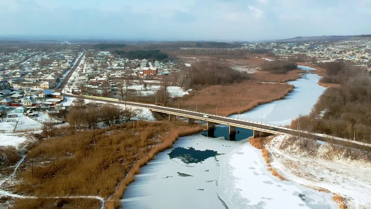 Город Богучар с высоты птичьего полета. 08.02.20