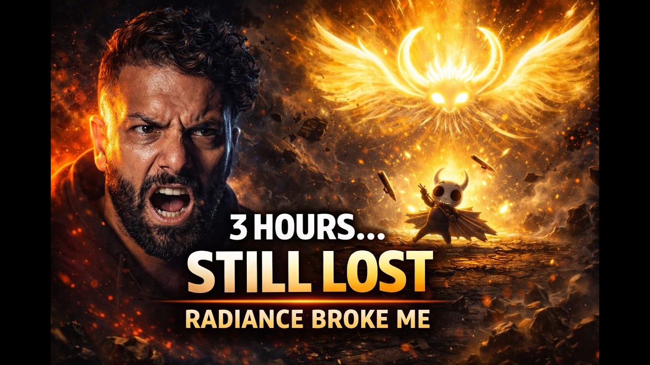 I QUIT Hollow Knight After This… 😡 2 hours 45 Minutes vs Radiance LIVE (Rage Ended Me)
