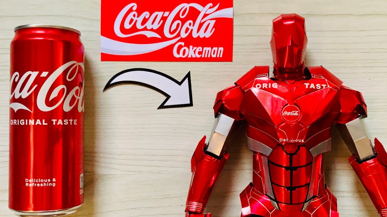 Homemade Armored CocaColaMan Using Coke Cans | Save Those Cans♻️