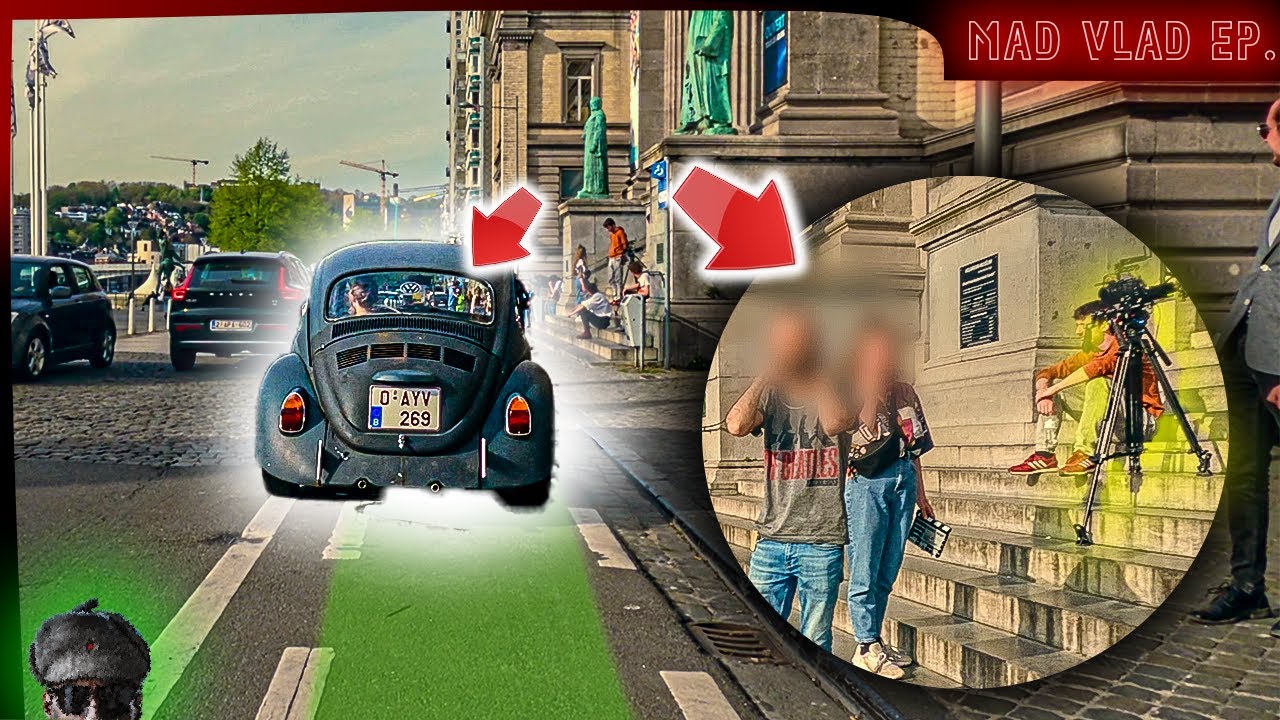 Quand le cinéma met la vie des cyclistes en danger à Liège.