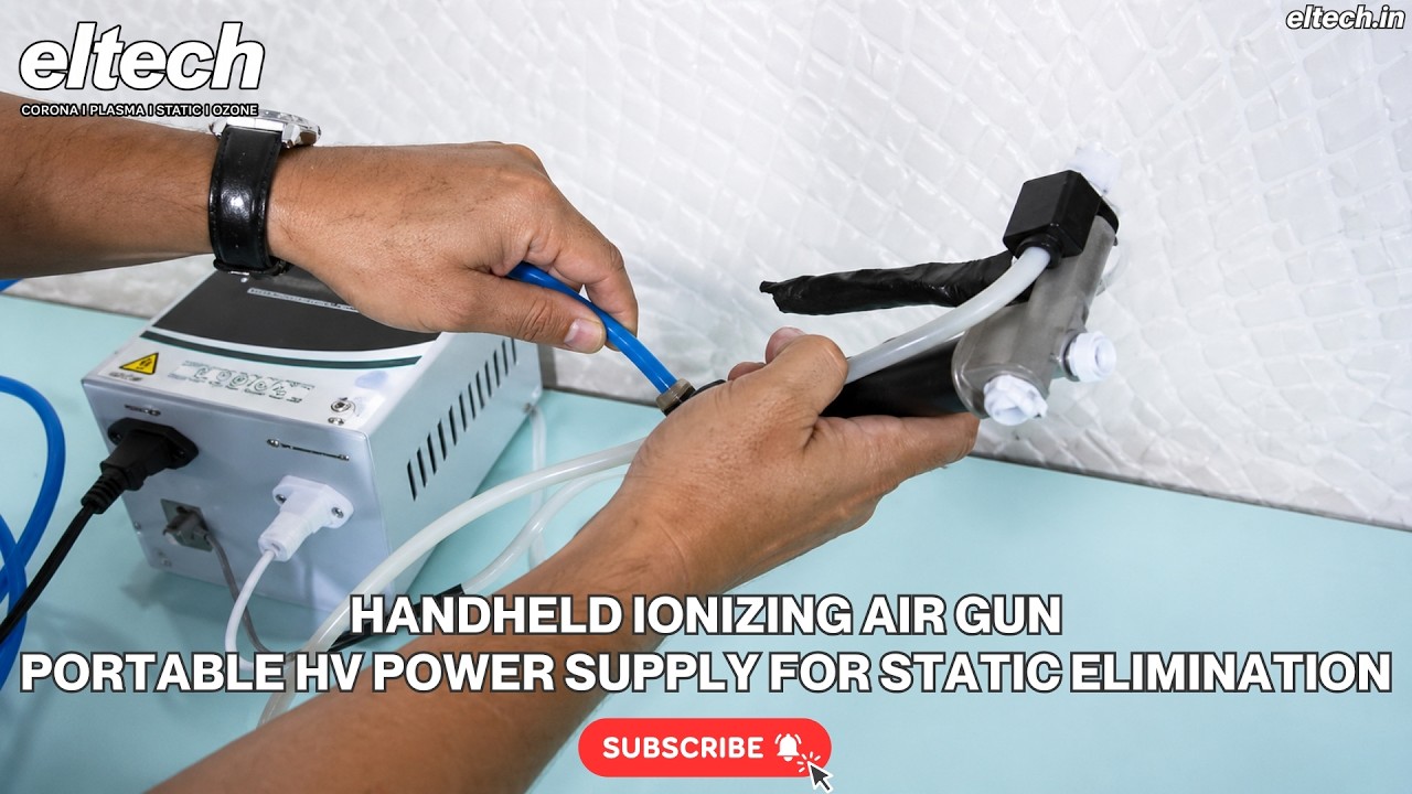 Handheld Ionizing Air Gun | Portable HV Power Supply for Static Elimination