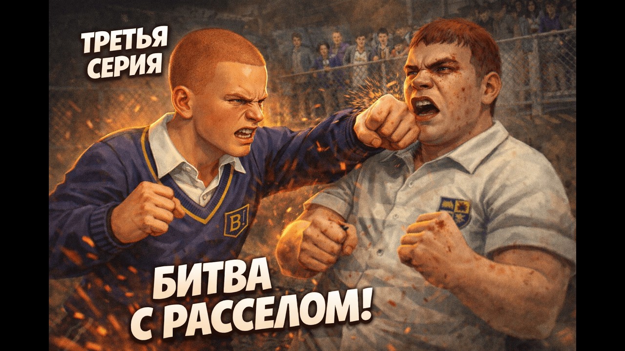 Я ПОДРАЛСЯ С РАССЕЛОМ -  Bully (Прохождение #3)