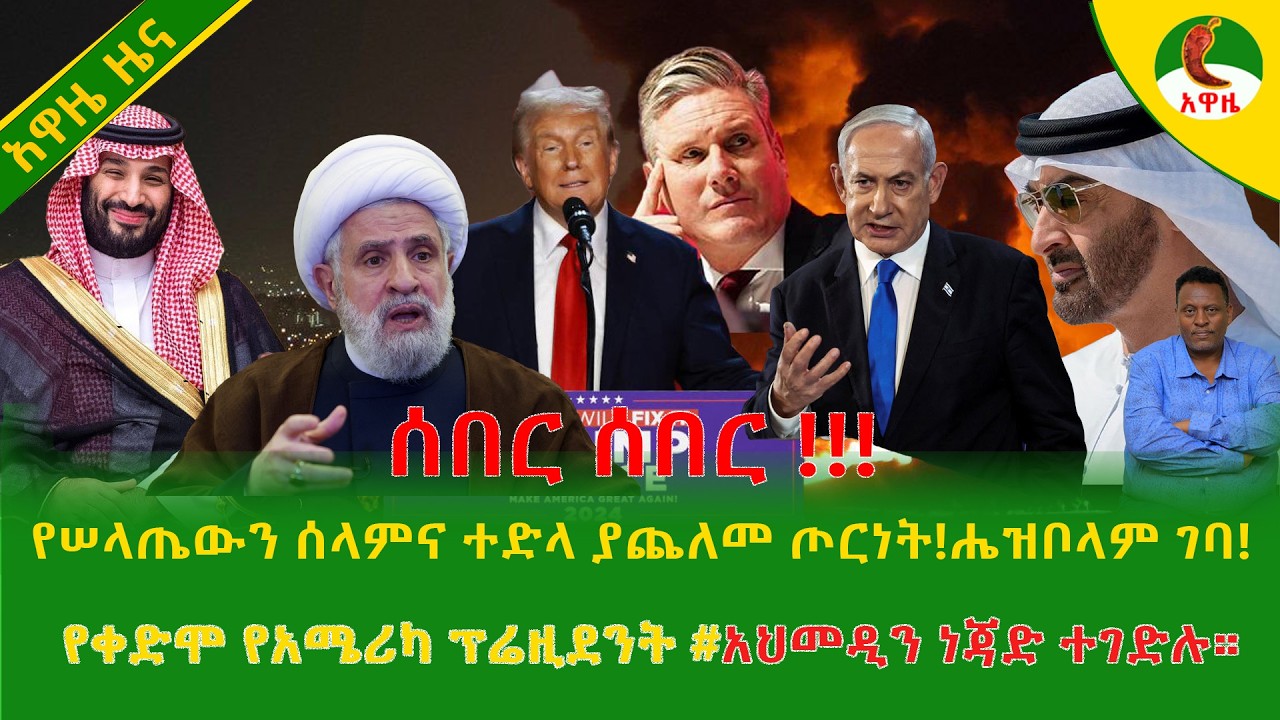 Alemneh Wasse  የሠላጤውን ሰላምና ተድላ ያጨለመ ጦርነት!ሔዝቦላም ገባ!የቀድሞ የአሜሪካ ፕሬዚደንት #አህመዲን ነጃድ ተገድሉ።