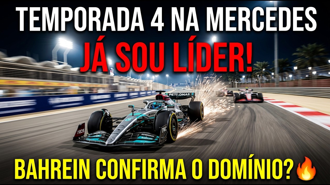 F1 25 AO VIVO PT: TEMPORADA 4 NA MERCEDES! LÍDER APÓS A AUSTRÁLIA – BAHREIN VAI CONFIRMAR O DOMÍNIO?