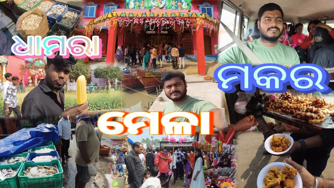 ଧାମରା ମକର ମେଳା // Dhamara makar melaa #Bkeatingshow #odiavlog 
