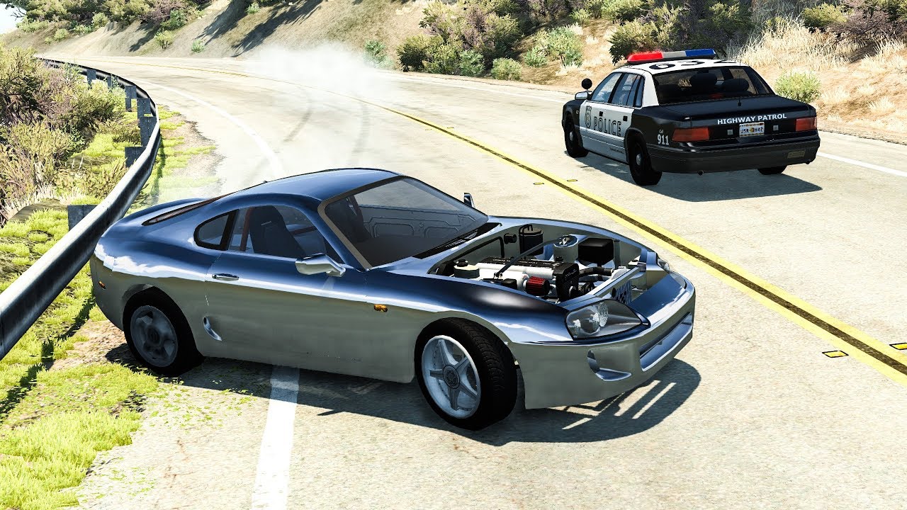 Crazy Drifting Skills & Fails #4 - BeamNG DRIVE