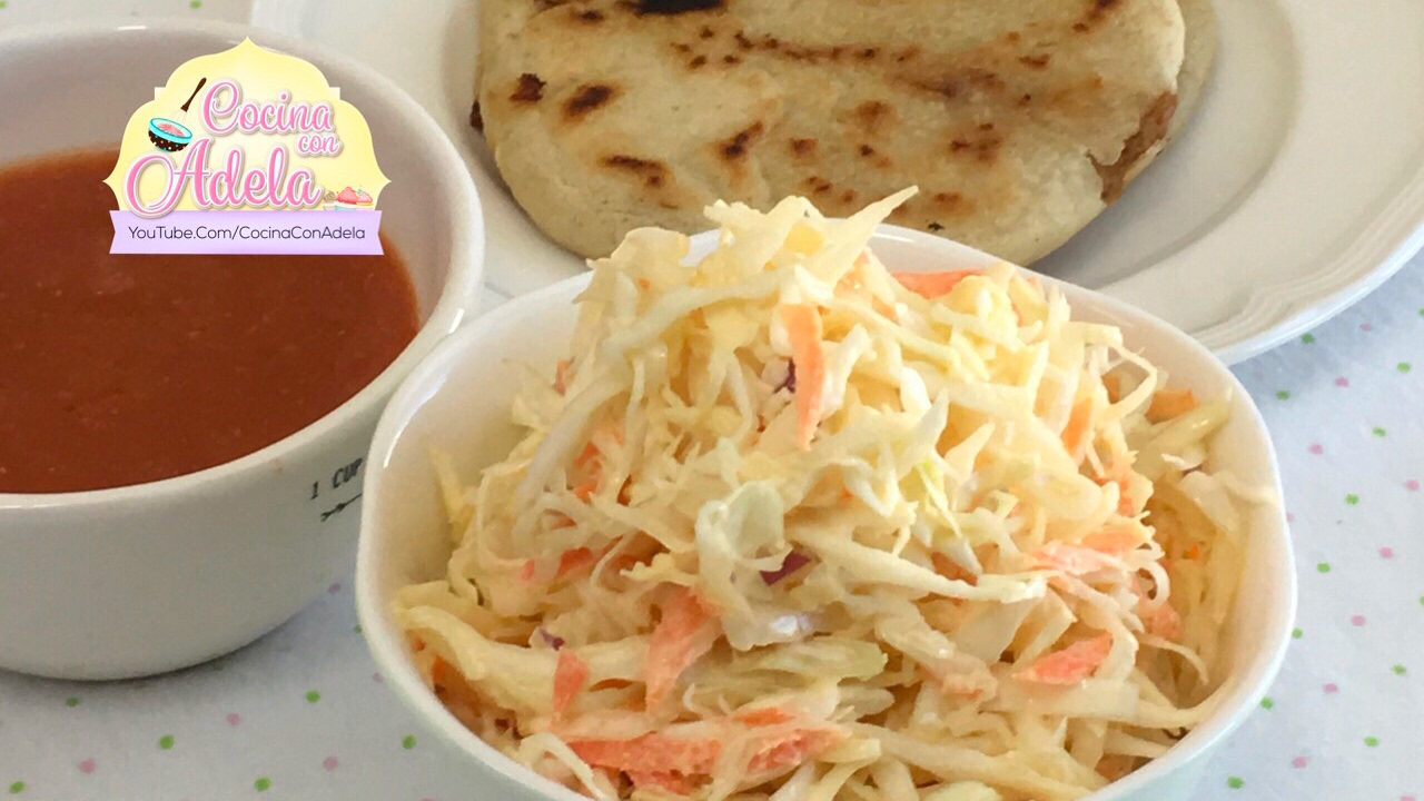 Curtido para pupusas con mayonesa