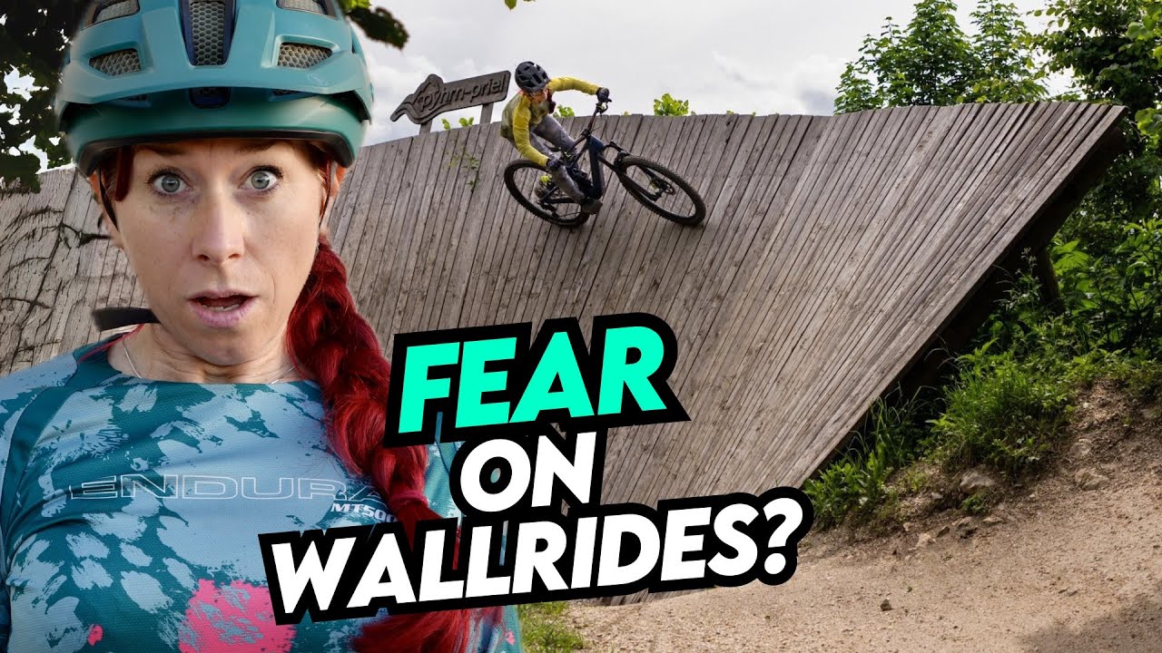 MTB Wallride Tutorial - How to ride a HUGE wooden wall ride on your mountain bike #mtbvlog