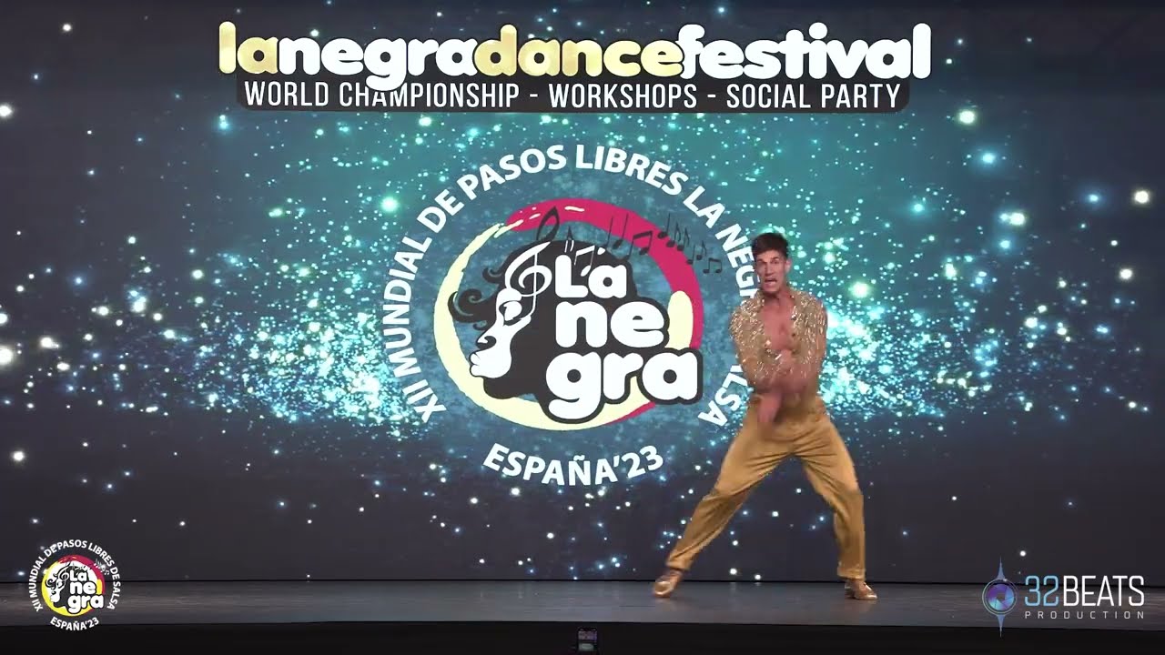 IVO PAREJA FINAL SOLISTA MASCULINO SALSA Mundial de Pasos Libres La Negra Salsa 2023