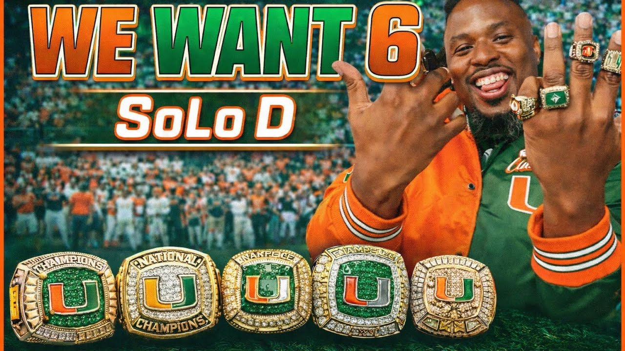 🔥 WE WANT 6‼️🧡💚– Miami Hurricanes National Championship Anthem by SoLo D 🔥