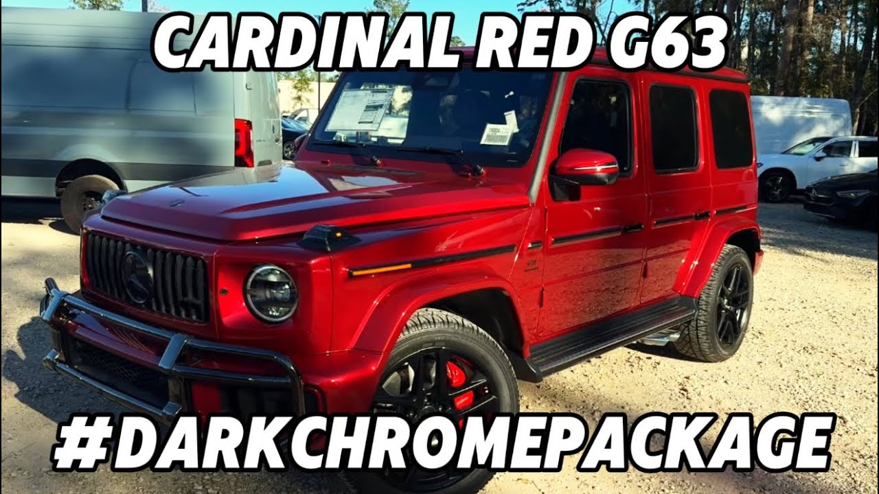 2026 Mercedes-AMG G63 MANUFAKTUR | Cardinal Red Metallic | Dark Chrome Package Full Walkaround