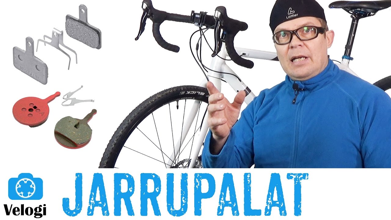 Jarrupalojen vaihto polkupyörän levyjarruun