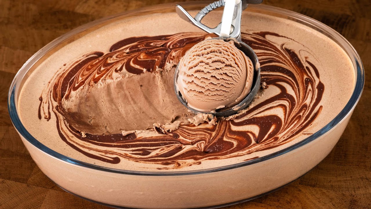 2 Zutaten! Echtes Eis ohne Kondensmilch! Ich mache das beste Eis der Welt!