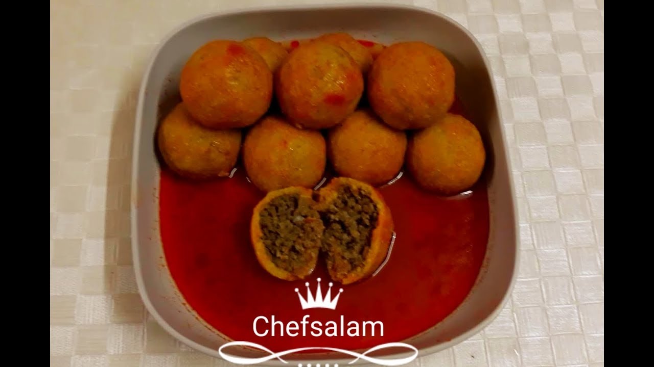 كبة البرغل اوالجريش البغدادية المعروفة بكبة السراي من مطبخ الشيف سلام