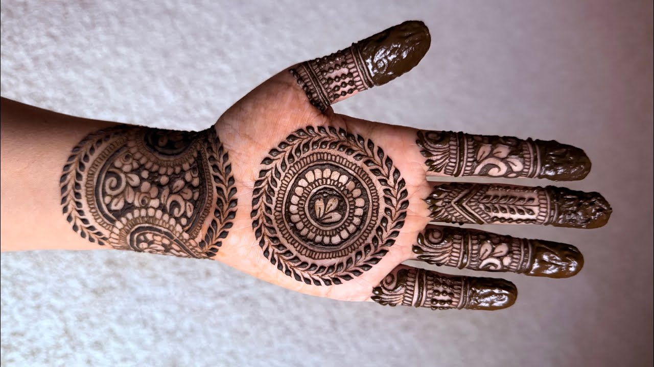 This Full Hand Mandala Henna Is Mesmerizing 😍| Front Hand Mandala Henna That Looks So Rich ✨#mehndi