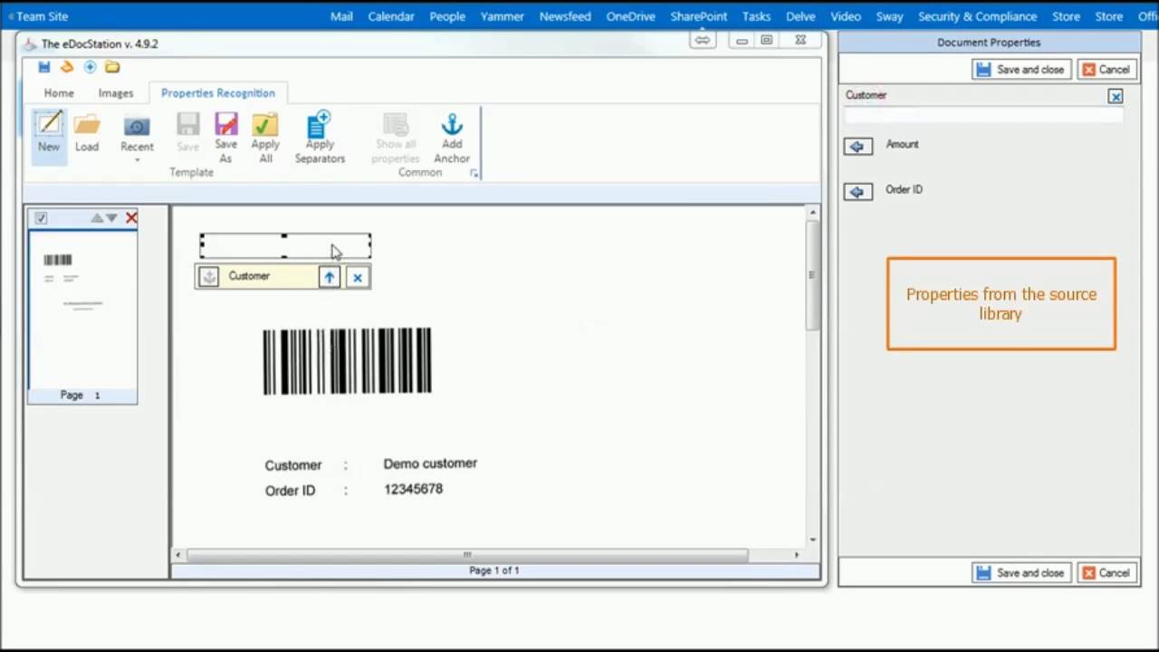 SharePoint Scan, PDF & OCR Add-in. How to automatically categorize paper documents or faxes