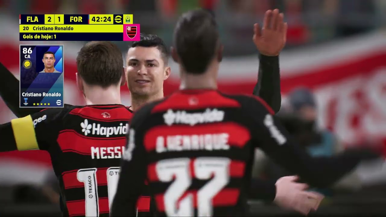E FOOTBALL 2025 FLAMENGO 5 X 1 FORTALEZA