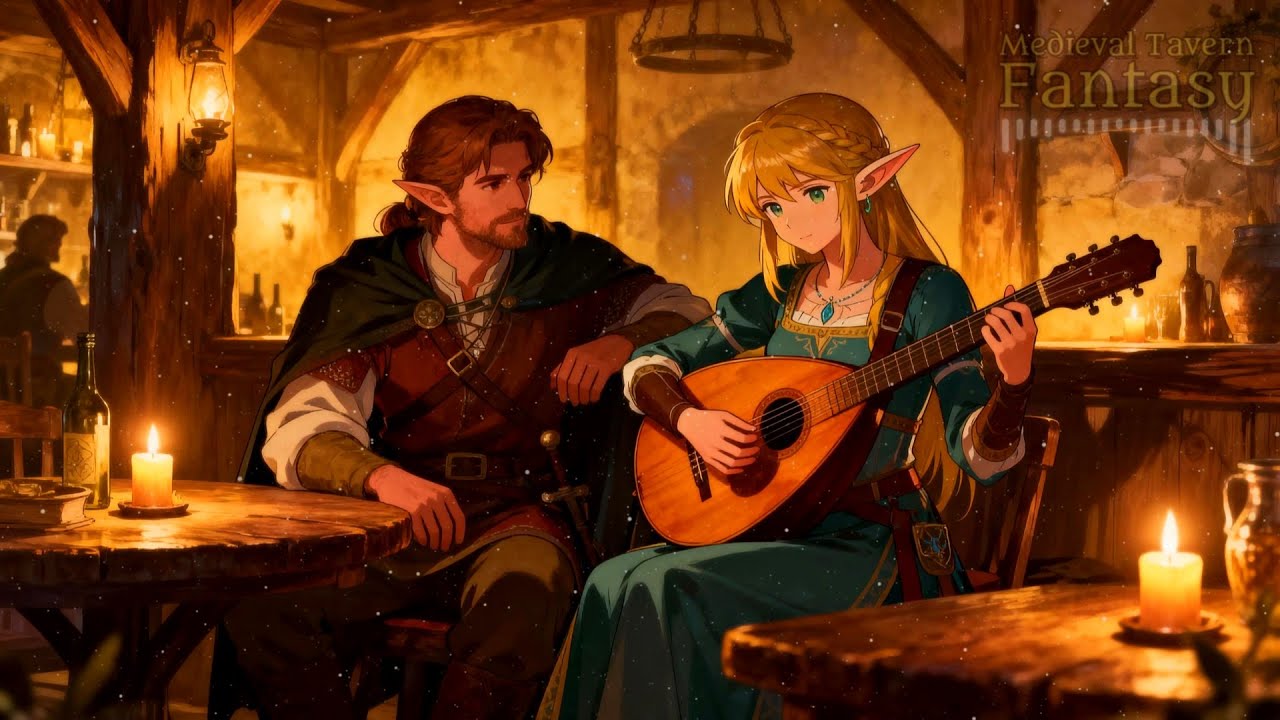 MEDIEVAL TAVERN AMBIENCE • Fantasy Celtic Ambience with Folk Instruments • Medieval Tavern Fantasy