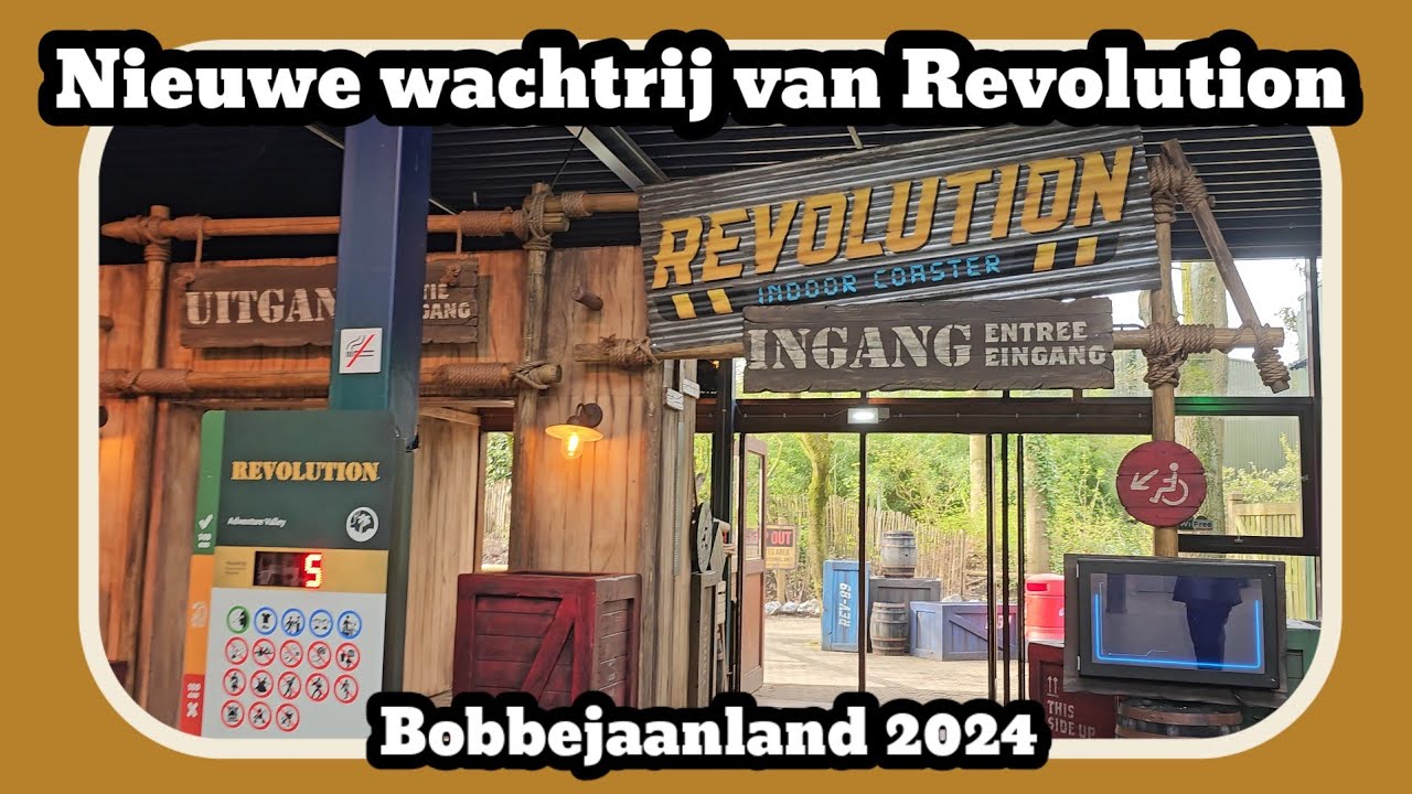 Vernieuwde wachtrij van Revolution [Bobbejaanland 2024]