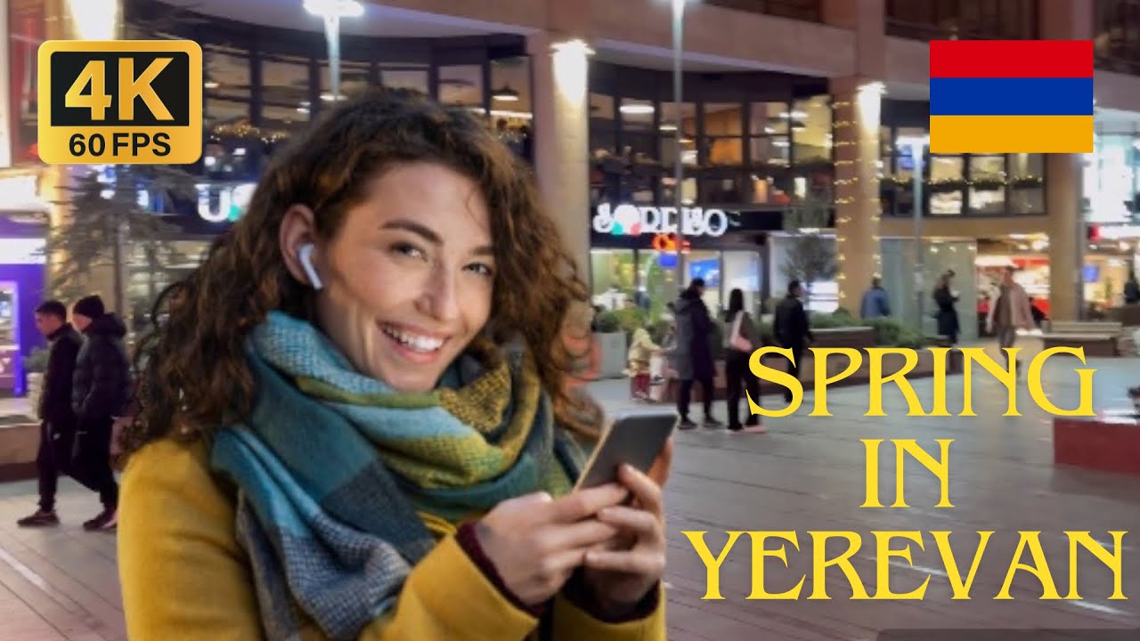 Magical Spring In Yerevan, Armenia [4K] 🇦🇲 #Yerevan #WalkingTour