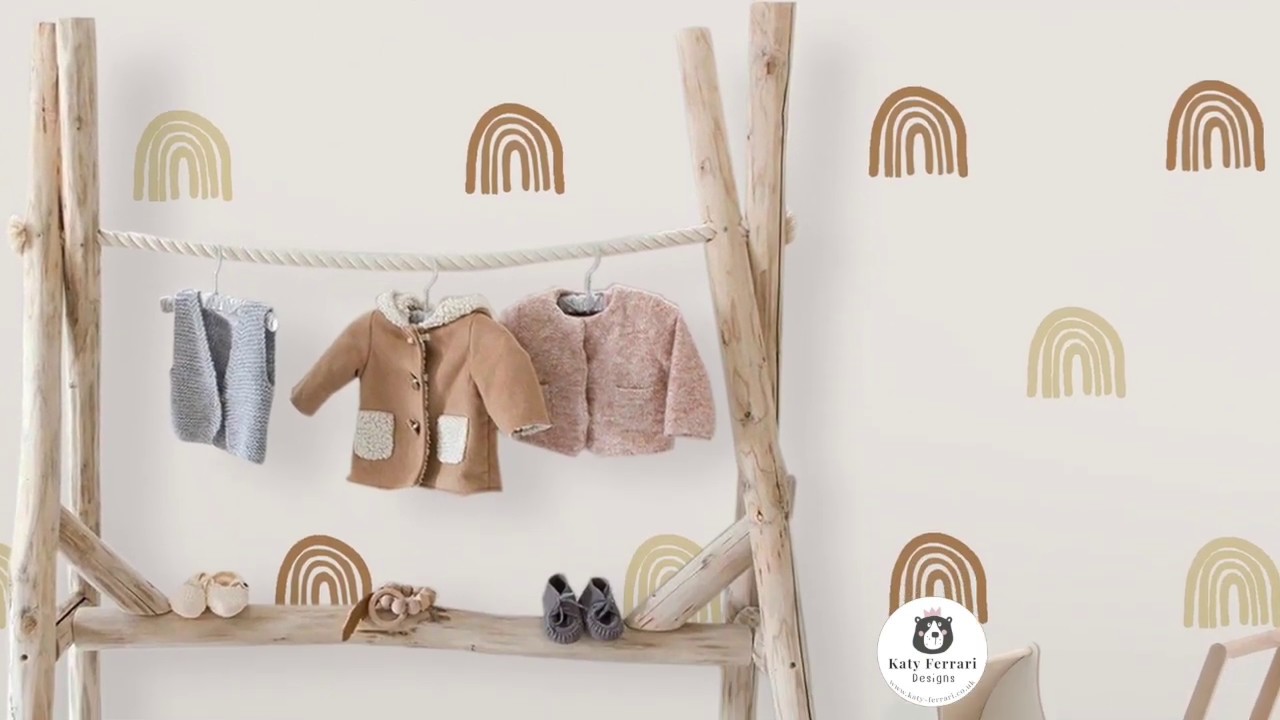Rainbow wall stickers tutorial