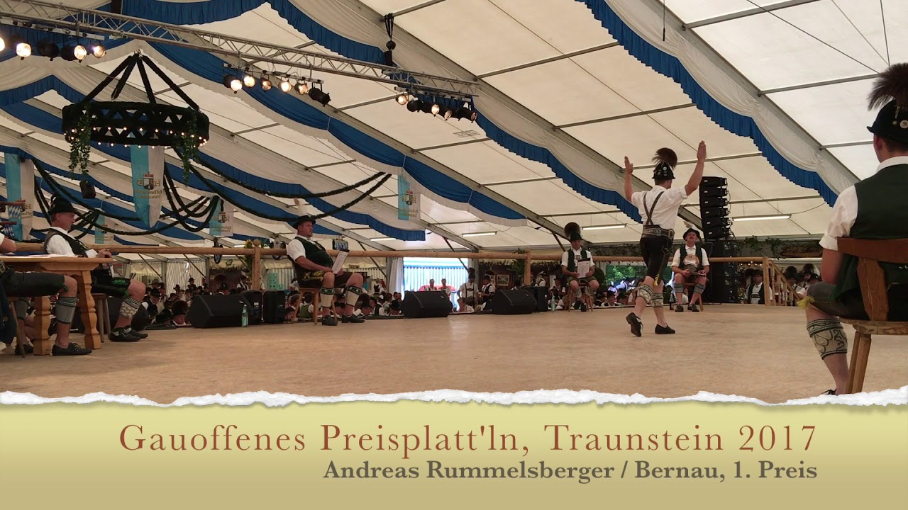 Gauoffenes Preisplatt'ln 2017 in Traunstein, Andreas Rummelsberger, Bernau