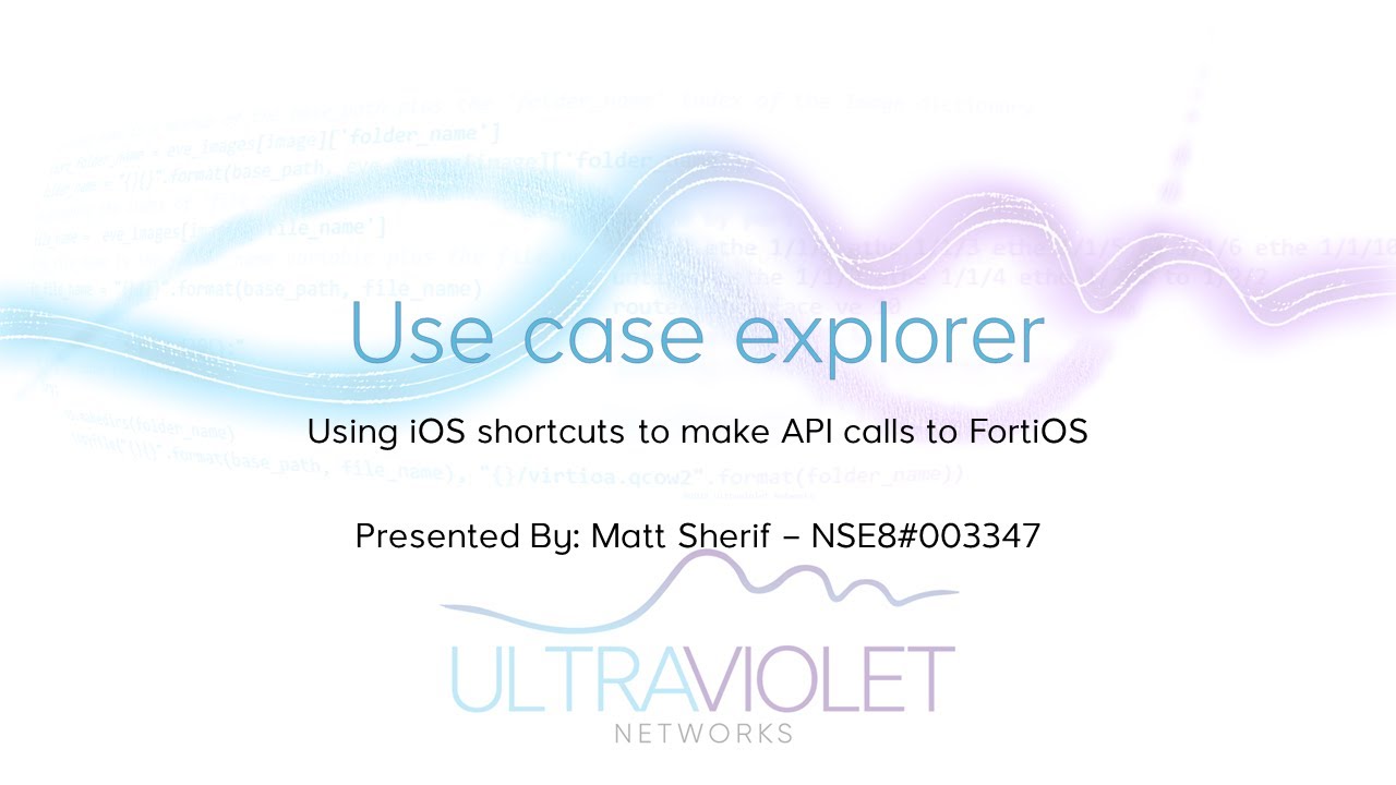 FortiOS conditional API calls using iOS Shortcuts