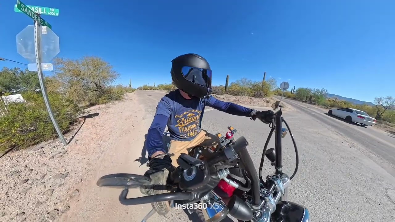 Arizona motorcycle POV.  Tucson Arizona riding around the back roads. Harley-Davidson street bob ♥️ 