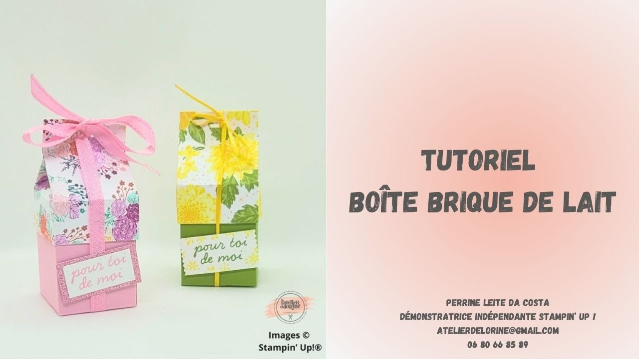Tutoriel boîte brique de lait