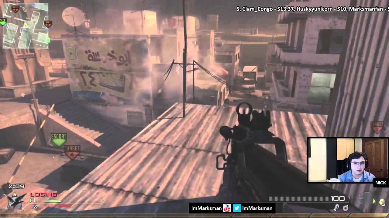 MW2 SnD Live | Beating the Wall Hacker