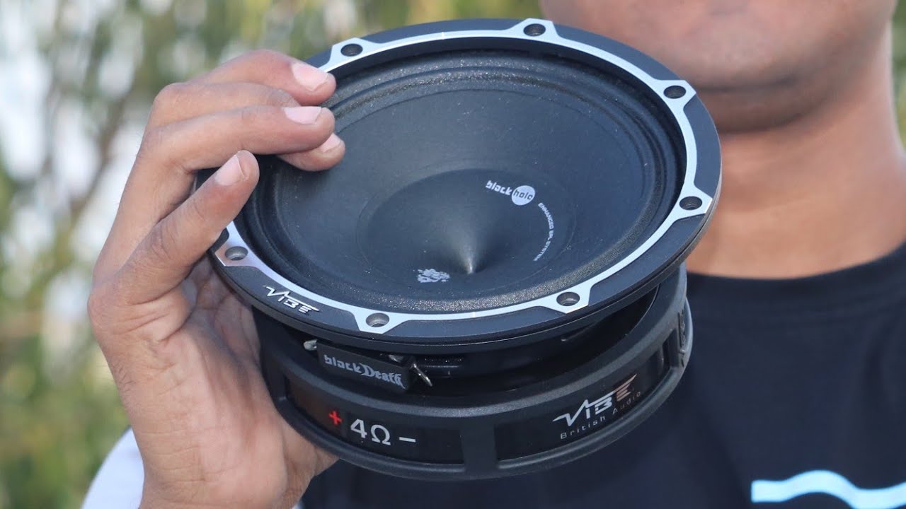 Vibe Audio Black Death 6.5 Mid Range Speaker 525 Watt !! +918053480908