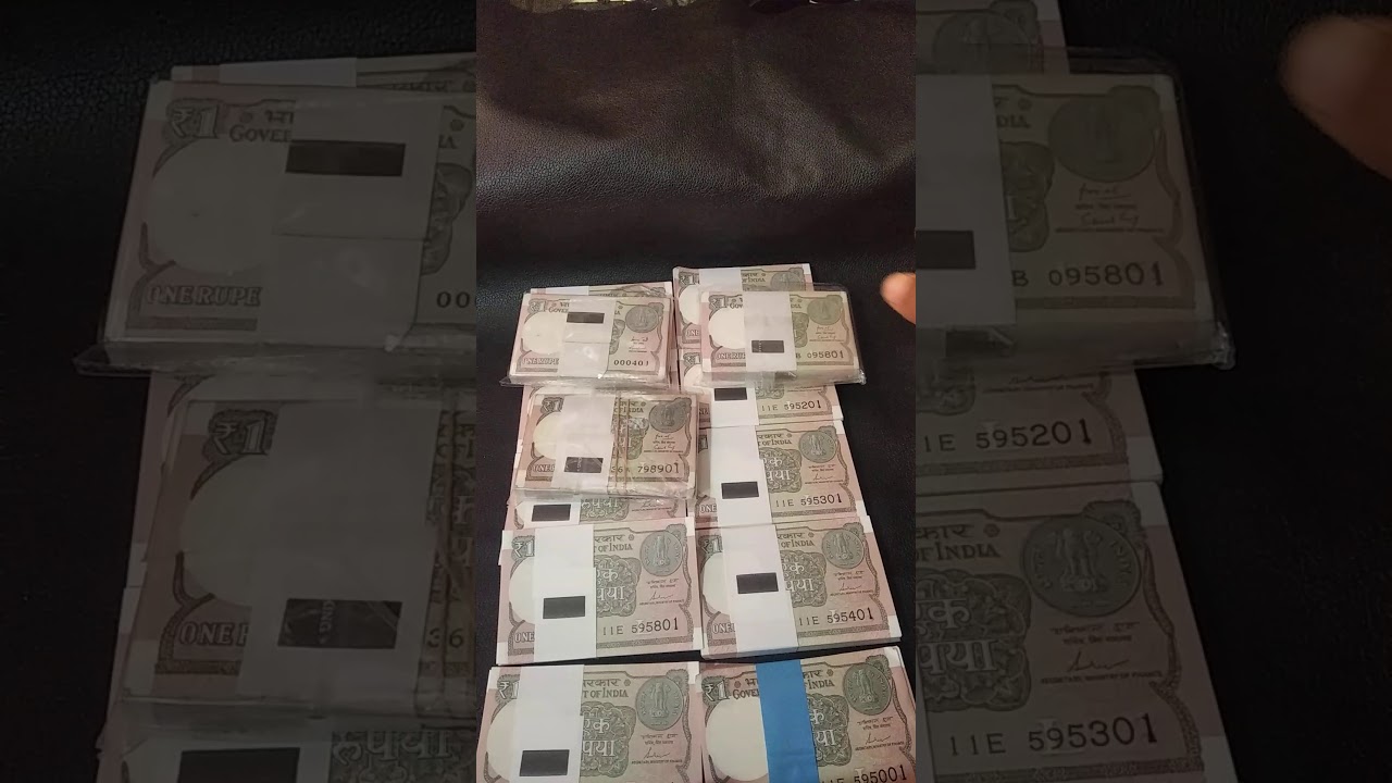 New Fancy Currency Indian one rupee note bundles #you must have it