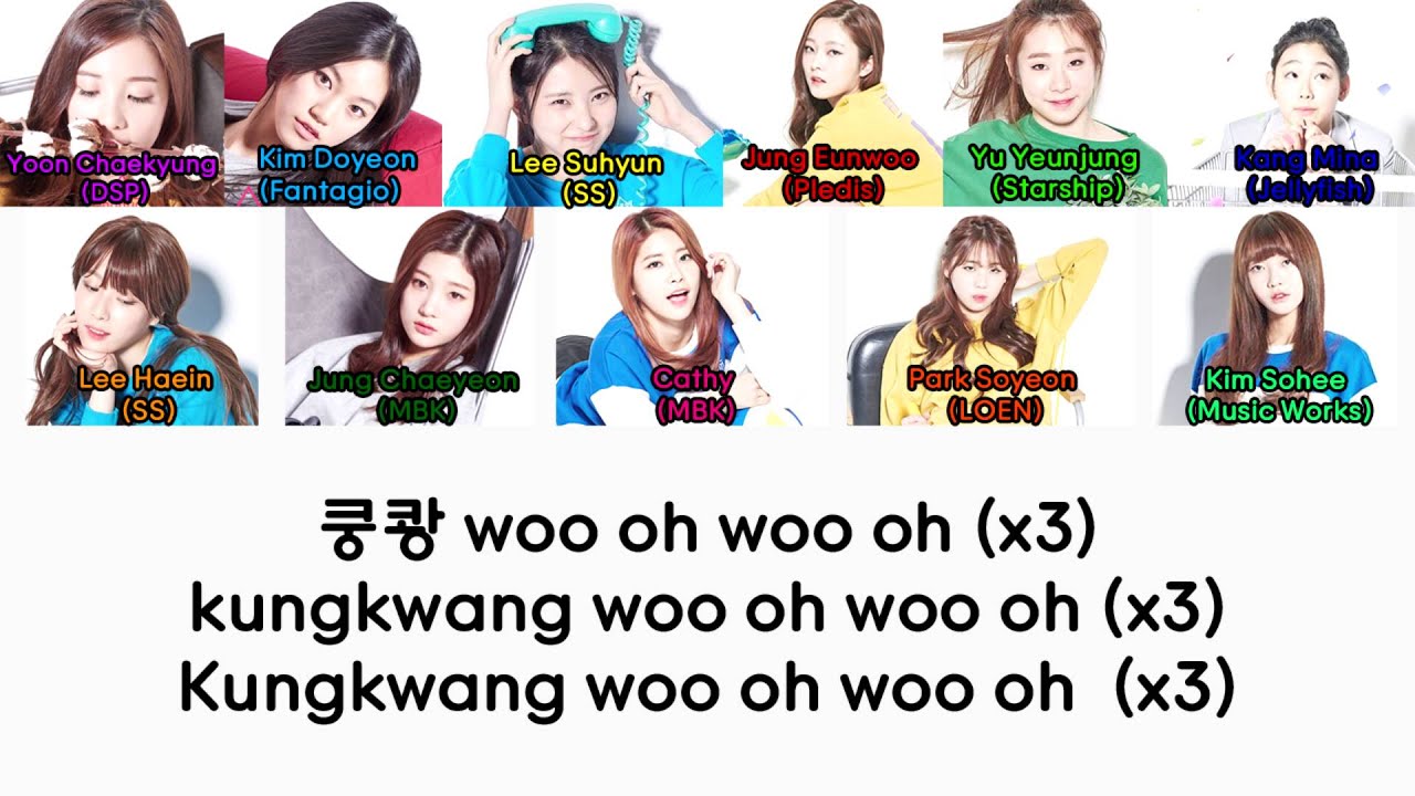 Produce 101 ~ Crush (Live Version) - Top 22 (Han/Rom/Eng) Color Coded Lyrics