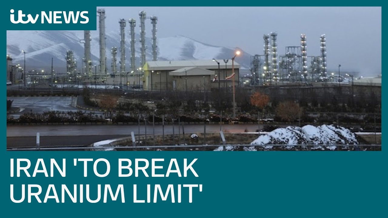 Iran &lsquo;to break uranium stockpile limit in 10 days&rsquo; | ITV News