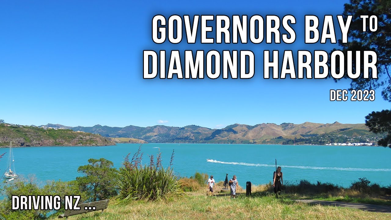 Driving New Zealand: Governors Bay to Diamond Harbour | 4K scenic drive
