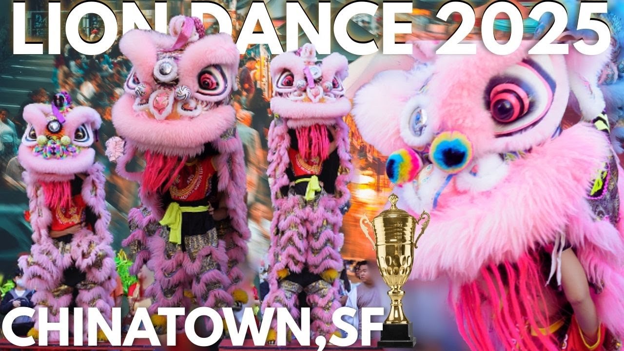 Lion Dance 2025 🐉 Chinatown San Francisco Night Market | Stunning Festival Show