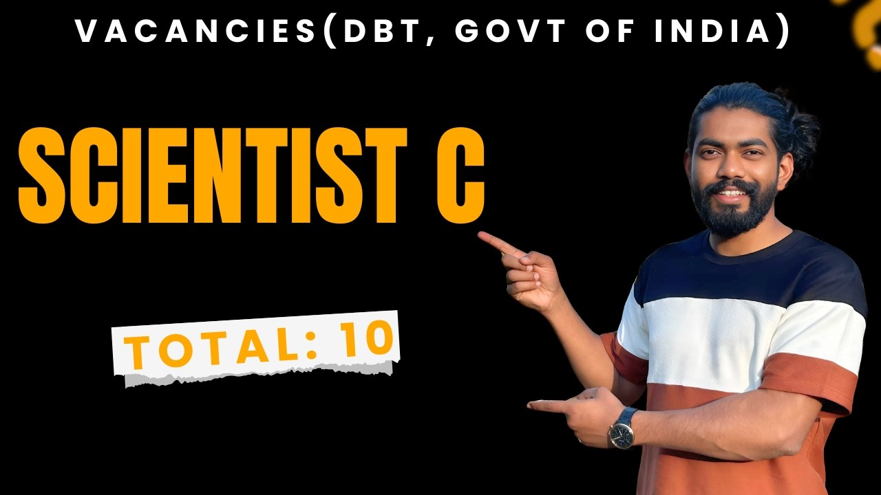 DBT Scientist ‘C’ Recruitment 2026 🔥 | Govt of India Permanent Scientist Job Eligibility & Strategy