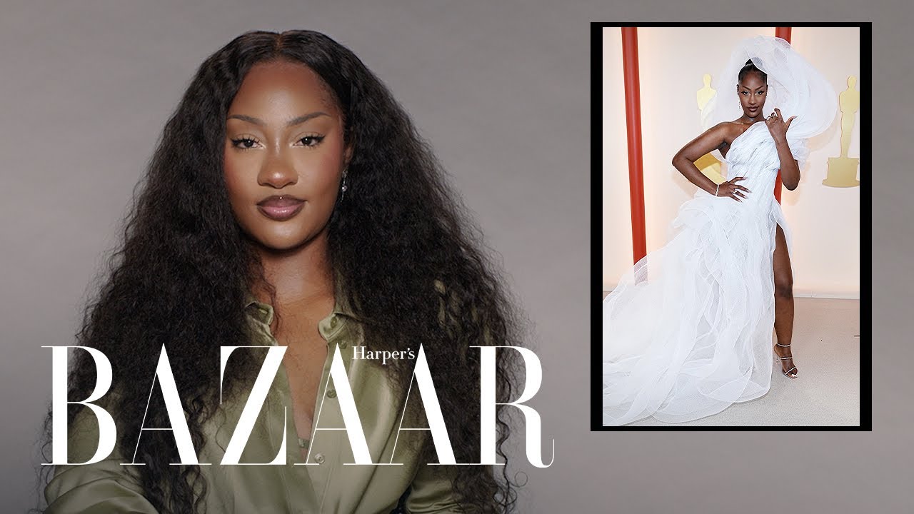 Tems Reveals the Story Behind Her Viral Oscars Dress | Fashion Flashback | Harper’s BAZAAR