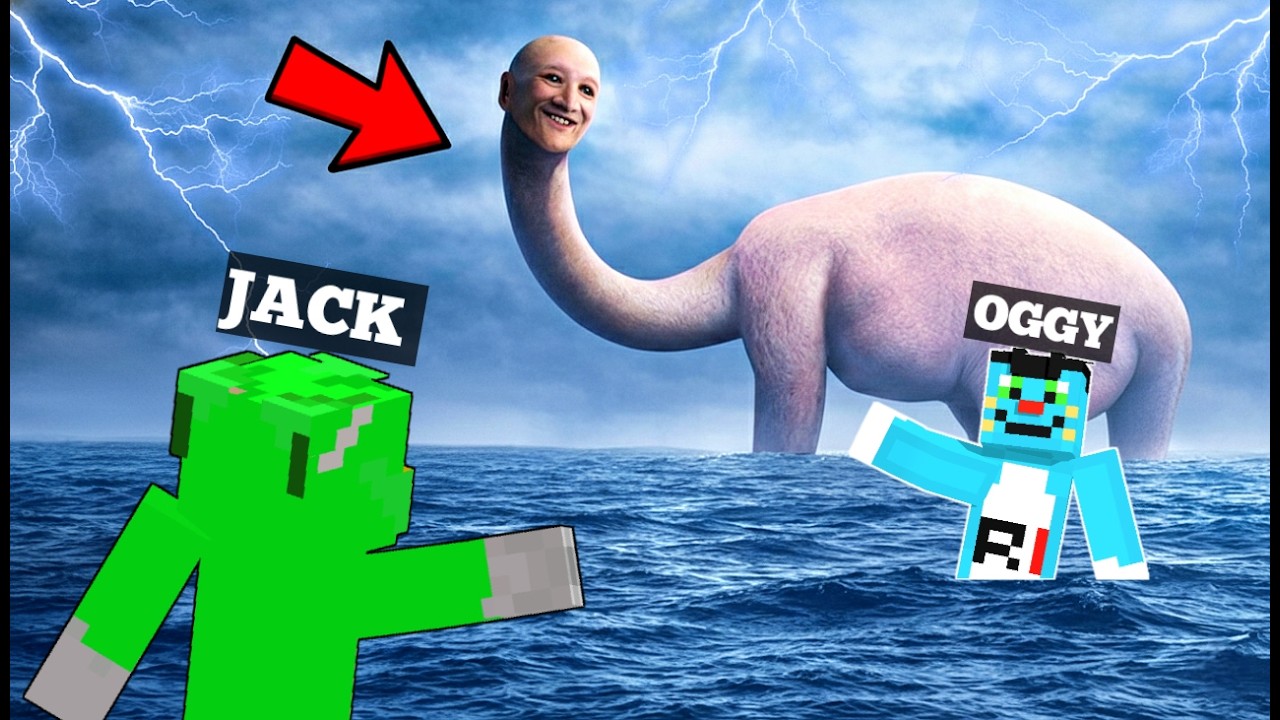 We Swam Too Far In Minecraft With Oggy And Jack