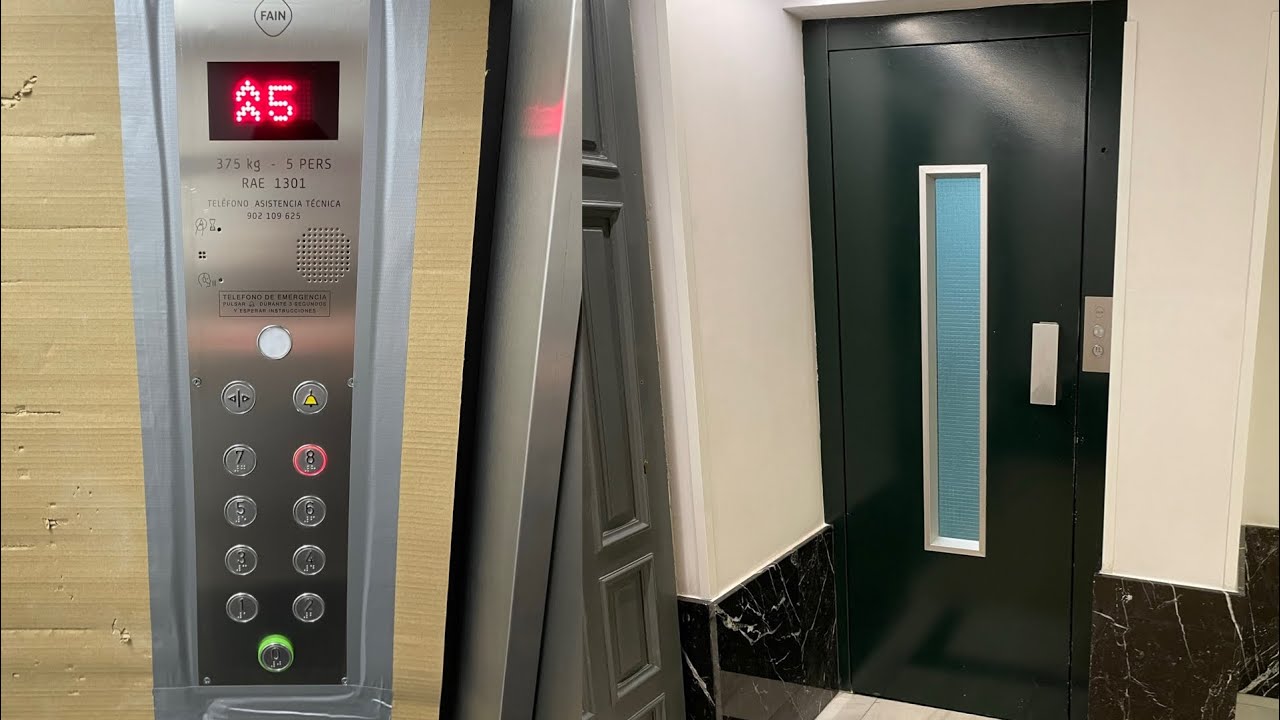 Fain Traction Elevator @ Apartment Building in Argüelles - Madrid, Spain