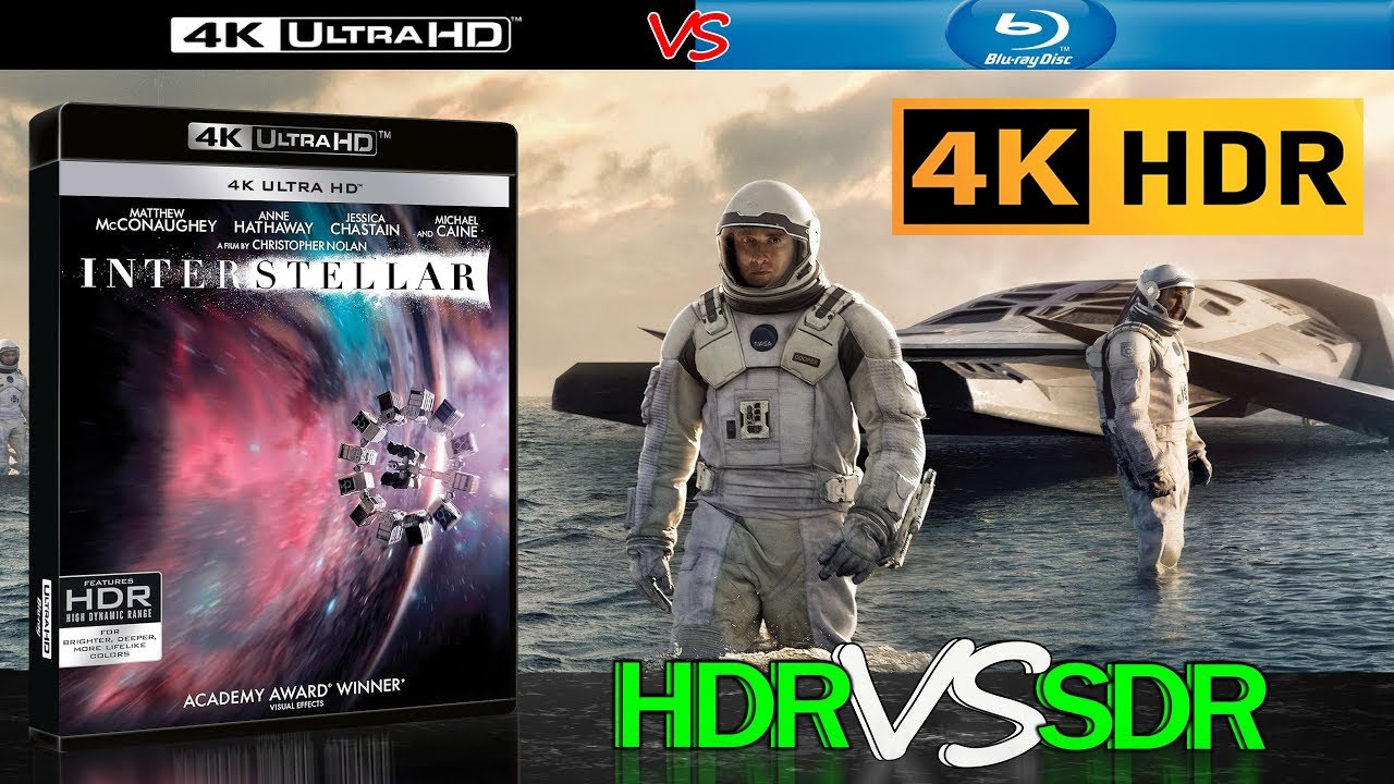 Interstellar 2014 HDR ANALYSIS 4K Blu Ray vs 1080p BD SDR 100nits #TRUE_DIFFERENCE #WATCH_IN_HDR