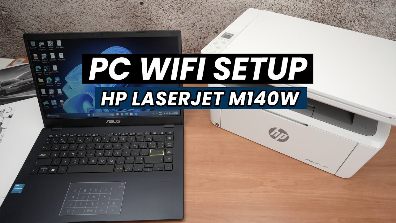 HP LaserJet M140we : Setup With Your PC Using Wi-Fi