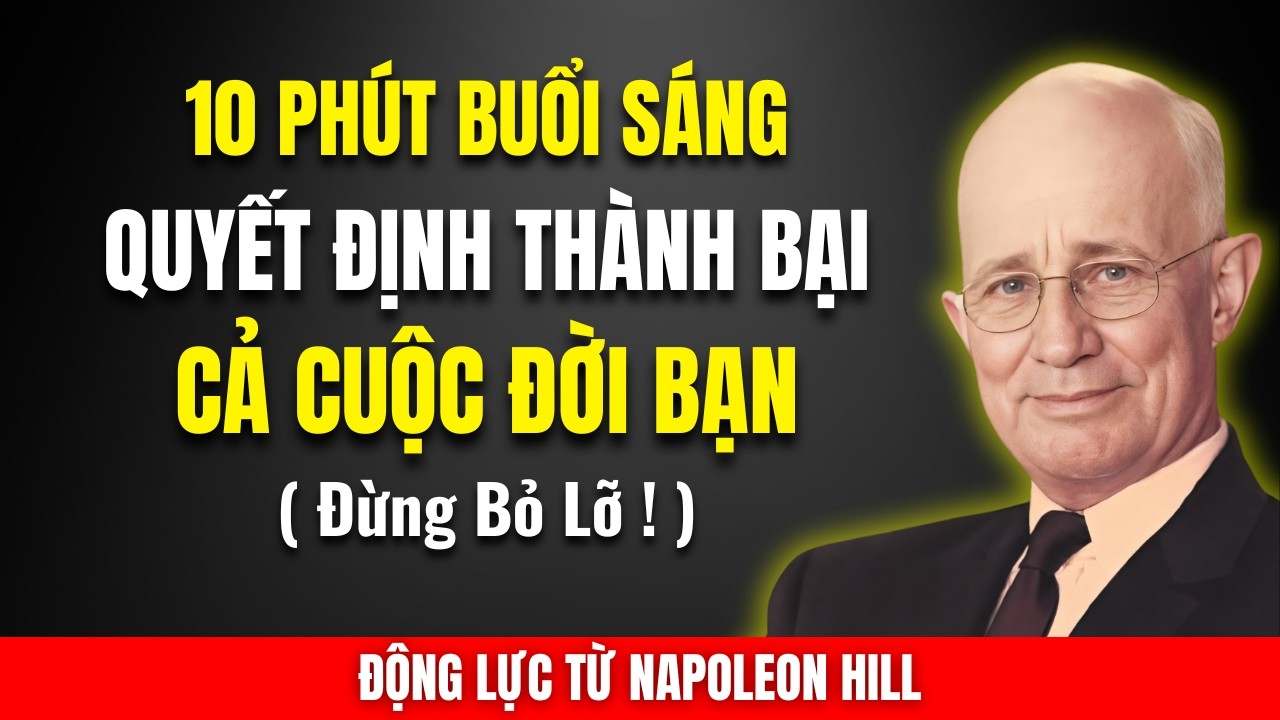 10 Phút Buổi Sáng Quyết Định Thành Bại Cả Cuộc Đời Bạn | Napoleon Hill