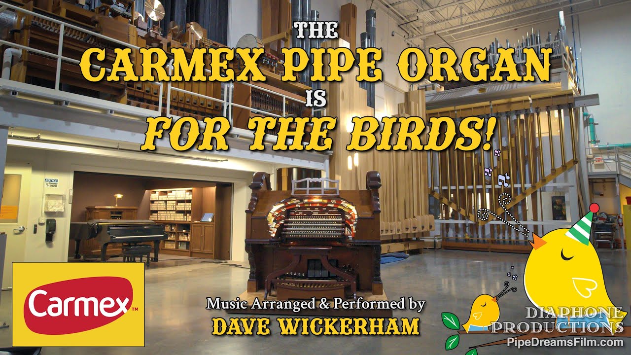 The Carmex Pipe Organ is For the Birds! Dave Wickerham Performance