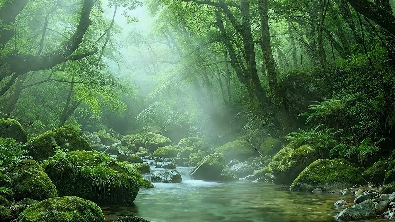 Nature Relaxation 🌿 Beautiful Stream Sounds, Bird Chirping, Forest Stream, Reduce Stress, Insomnia