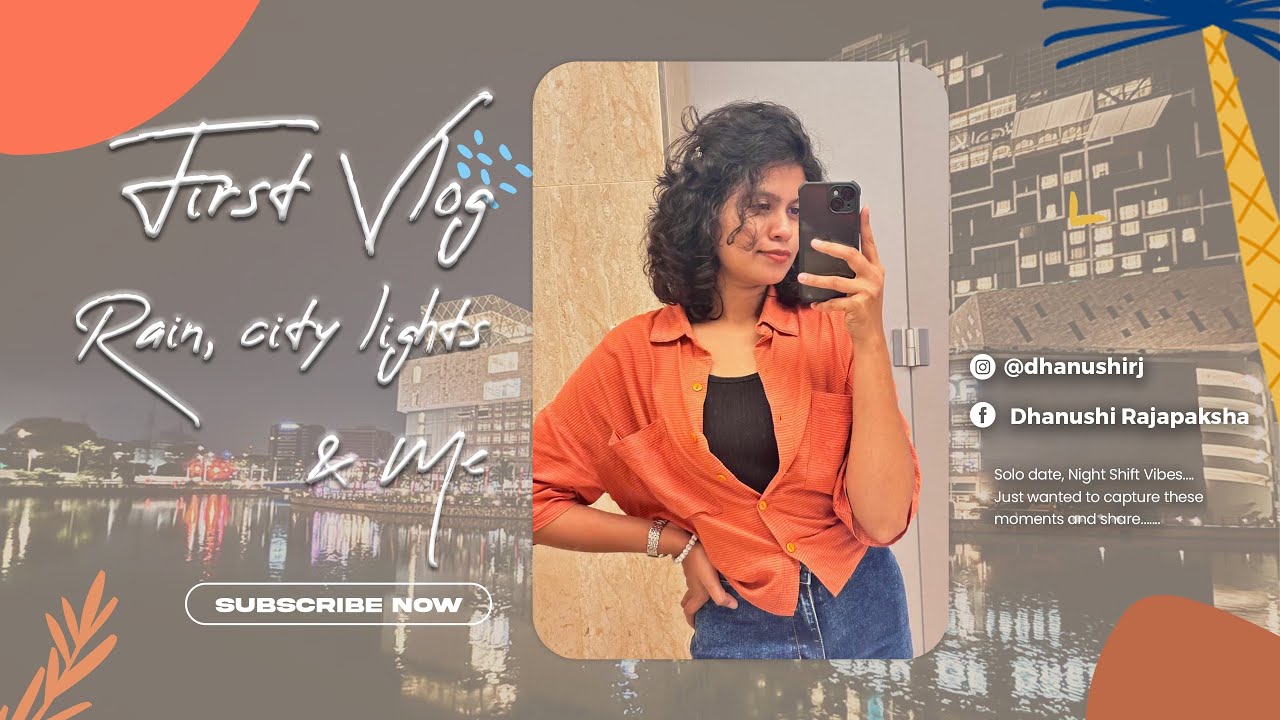 First Vlog | Rain, City lights & just me ✨🌼 #SoloDate #CityLights #LifeVlog #romanticizeyourlife
