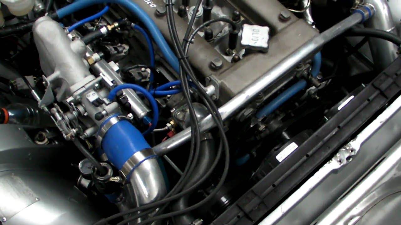 Alfetta GT turbocharged and supercharged running