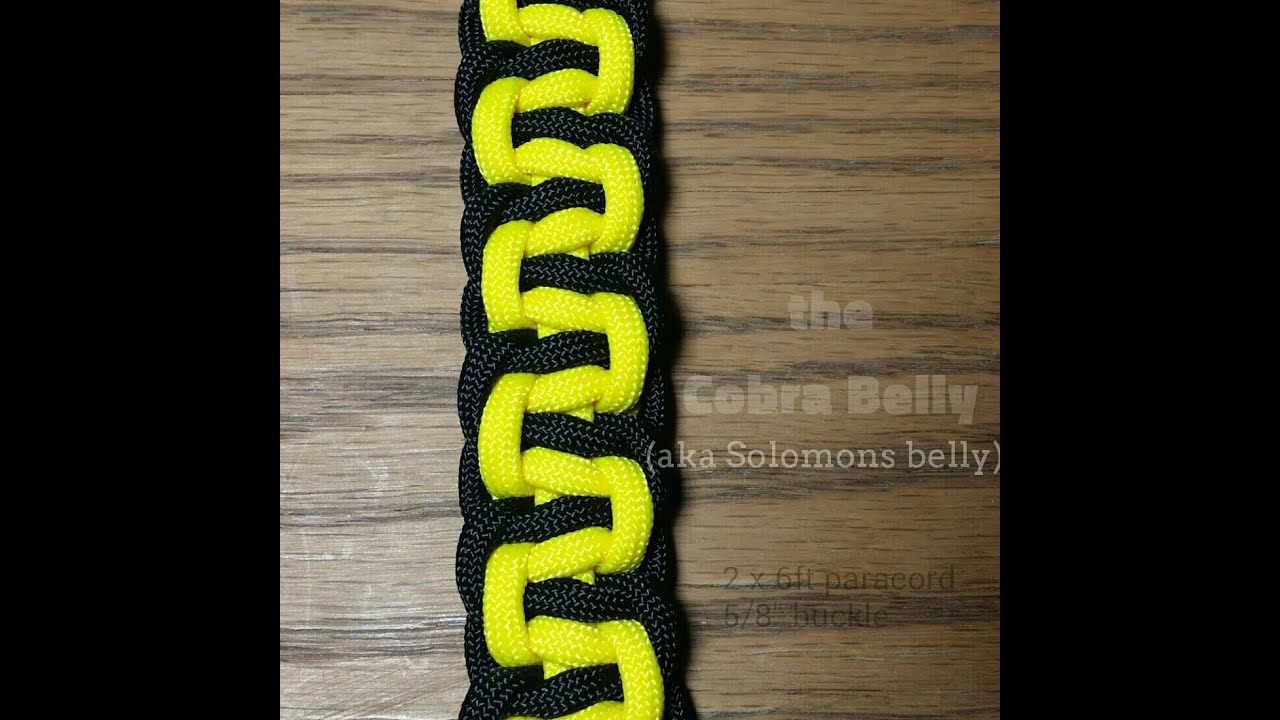 How to make the Cobra Belly Paracord Bracelet by gianoneil