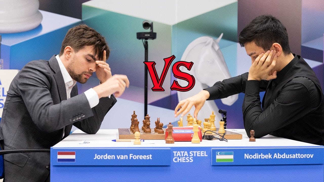 Nodirbek Abdusattorov vs Jorden Van Foreest || Tata Steel Chess 2023 - R13